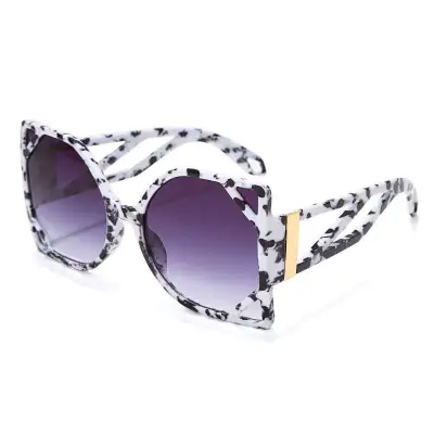 Women Fashion Big Frame Cat-eye Sunglasses Resin