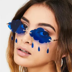 Women Fashion Clouds Raining Sunglasses