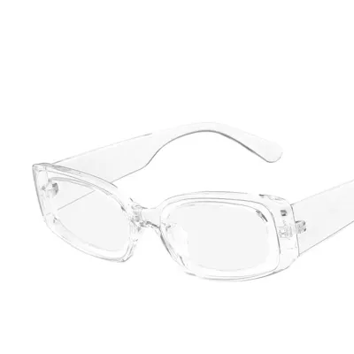 Transparent Small Square Candy-colored Frame Sunglasses