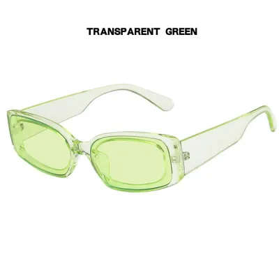 Transparent Small Square Candy-colored Frame Sunglasses
