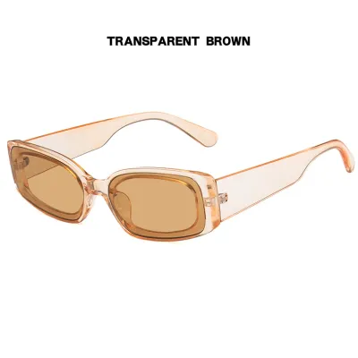 Transparent Small Square Candy-colored Frame Sunglasses