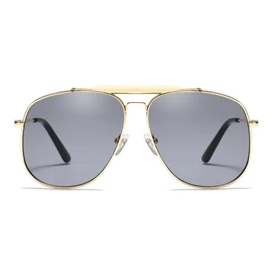 Retro Candy Color Metallic Frame Sunglasses Square PC Lens