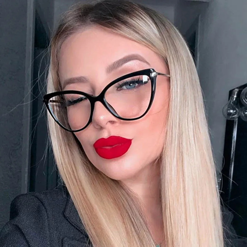 Retro Metal Frame Anti Blue Light Oval Sunglasses
