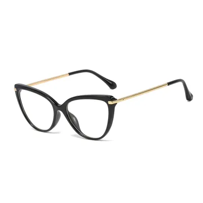 Retro Metal Frame Anti Blue Light Oval Sunglasses