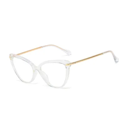 Retro Metal Frame Anti Blue Light Oval Sunglasses