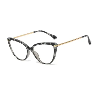 Retro Metal Frame Anti Blue Light Oval Sunglasses