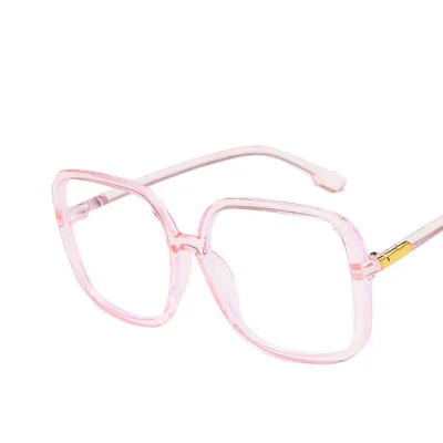 Women Oversize Square Frame Anti-blue Light Glasses