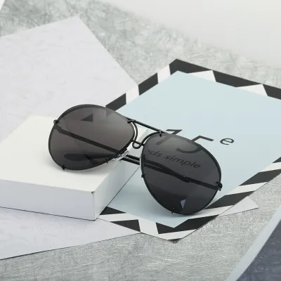 Unisex Retro Toad Mirror Metal Frame Sunglasses