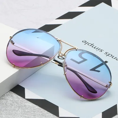Unisex Retro Toad Mirror Metal Frame Sunglasses