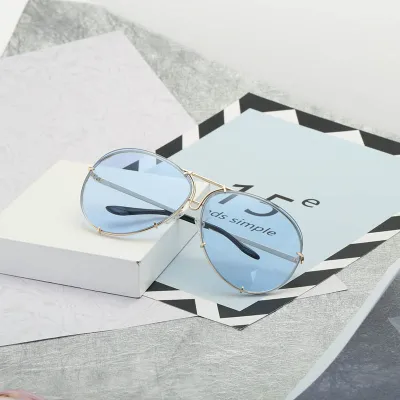 Unisex Retro Toad Mirror Metal Frame Sunglasses