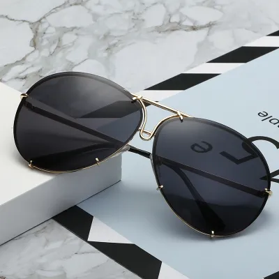 Unisex Retro Toad Mirror Metal Frame Sunglasses