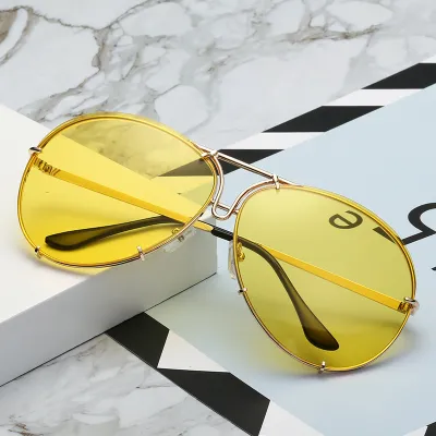 Unisex Retro Toad Mirror Metal Frame Sunglasses