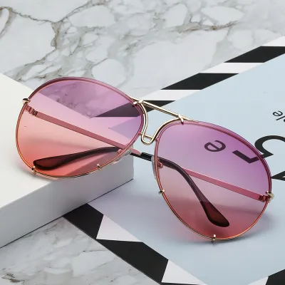 Unisex Retro Toad Mirror Metal Frame Sunglasses