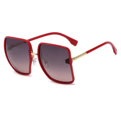 Retro Square Oversized Frame Women's Fashion Sunglasses