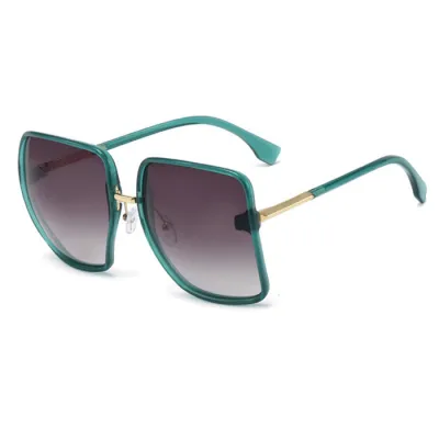 Retro Square Oversized Frame Women's Fashion Sunglasses