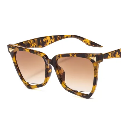 Fashion Gradient Color Large Frame Cat Eye Sunglasses