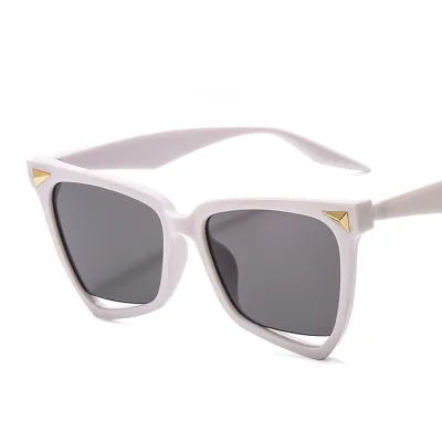 Fashion Gradient Color Large Frame Cat Eye Sunglasses