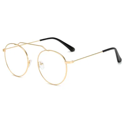 Retro Round Metal Frame TAC Lens Sun-Shading Sunglasses