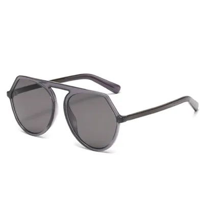 Fashion Irregular Square Frame Sun-Shading Sunglasses With TR90+CP+Metal Frame And PC Lens