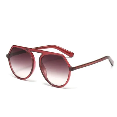 Fashion Irregular Square Frame Sun-Shading Sunglasses With TR90+CP+Metal Frame And PC Lens