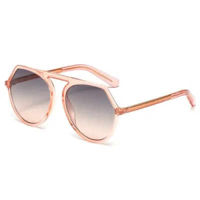 Fashion Irregular Square Frame Sun-Shading Sunglasses With TR90+CP+Metal Frame And PC Lens