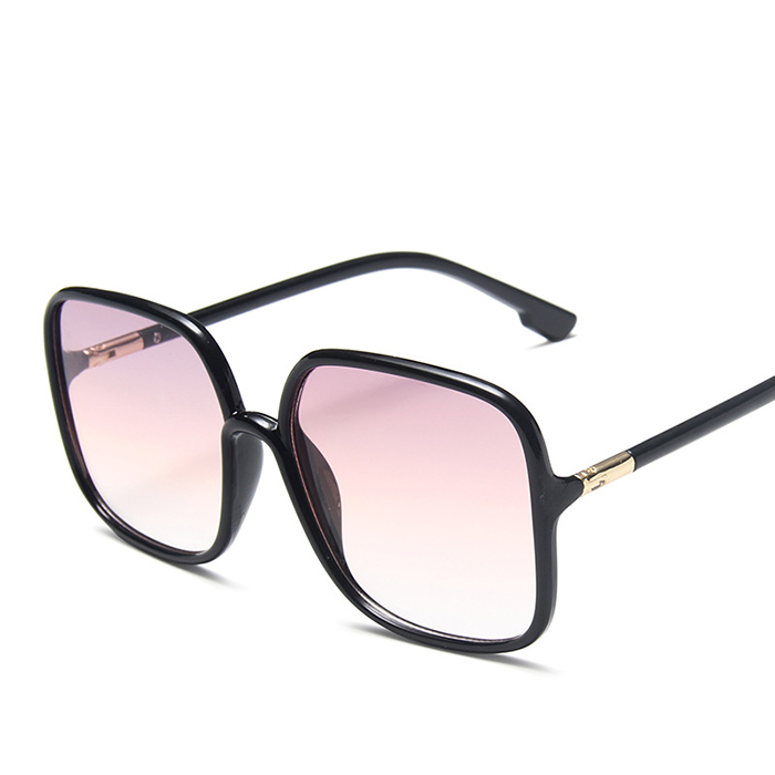 Wholesale Unisex Fashion Big Square Frame Sun-Shading Sunglasses