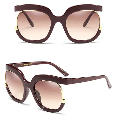 Unique Square Big Frame Gradient Sunglasses Fashion