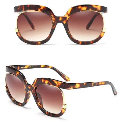 Unique Square Big Frame Gradient Sunglasses Fashion