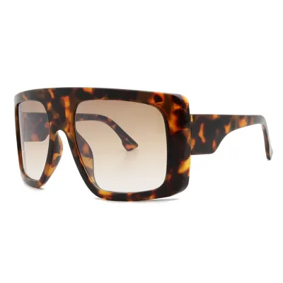 Fashion Square Big Frame Gradient Sunglasses