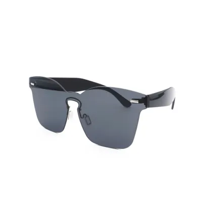 Unique Large Frame Transparent Color PC Sunglasses for Women