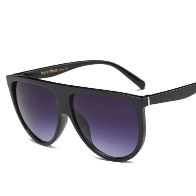 Retro Oversized Gradient Sunglasses with PC Frame