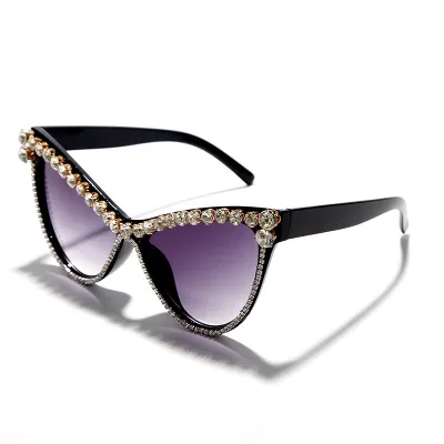 Fashion Rhinestone Cat Eye Sunglasses