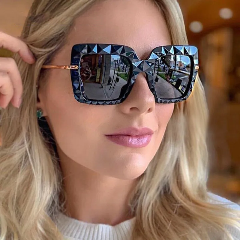 Fashion Irregular Big Frame Women's Sunglasses
