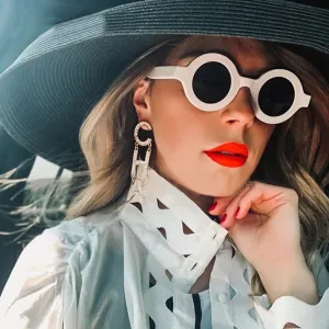 Fashion Round Big Frame Sunglasses