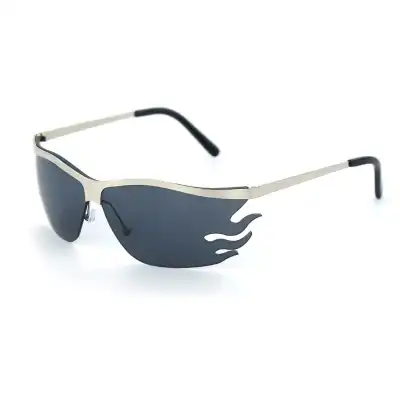 Fashion Irregular Flame Lens Sunglasses