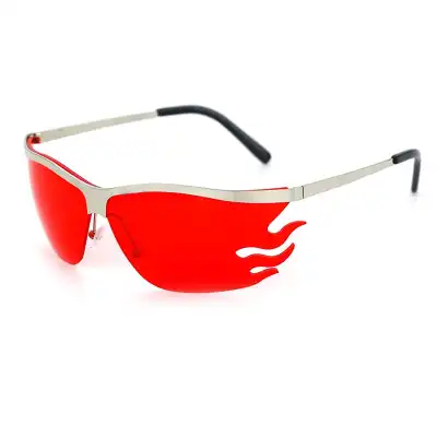 Fashion Irregular Flame Lens Sunglasses