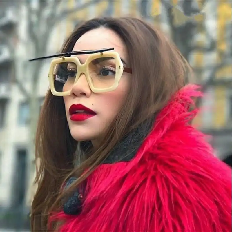 Retro Flip Big Frame Sunglasses