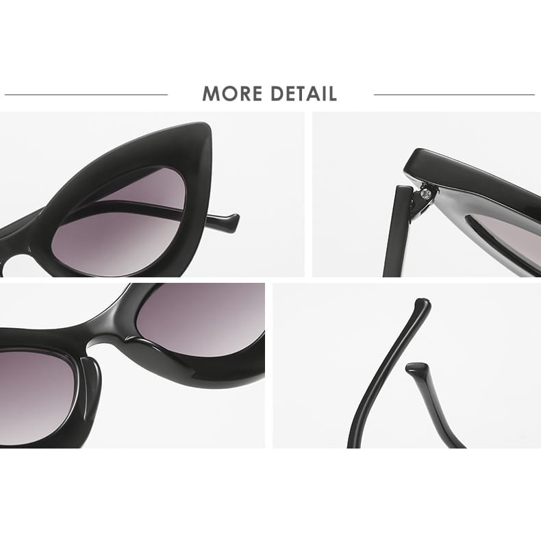 Buy Clear Brown Frame Gradient Brown Lens Cat Eye Sunglasses