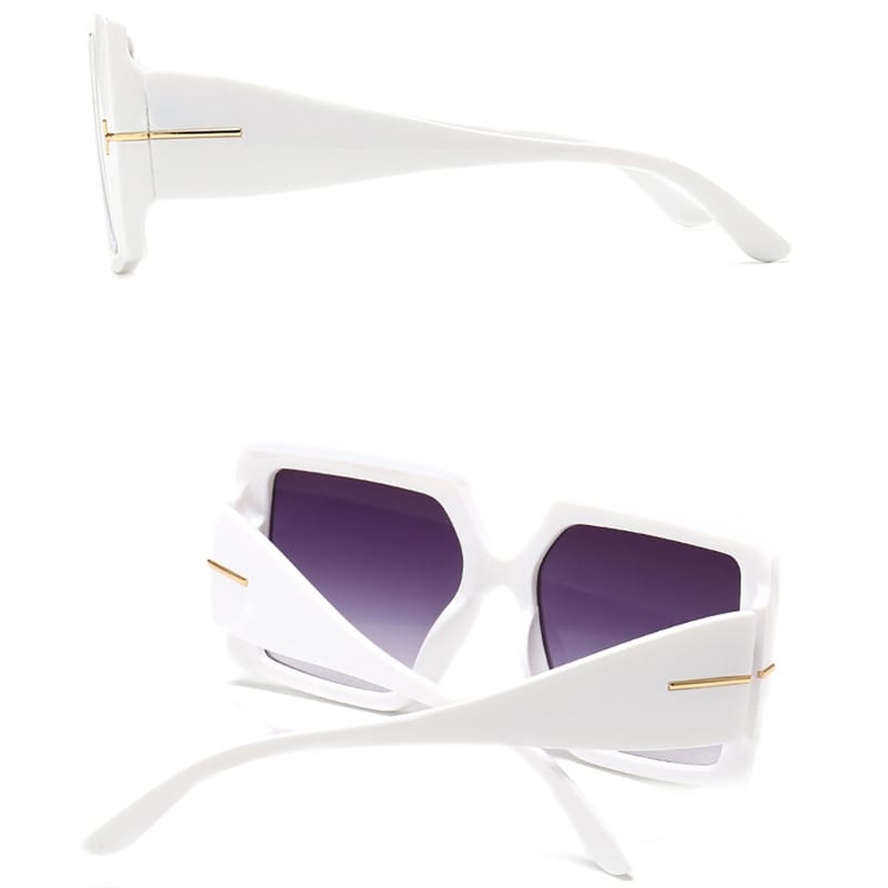 Wholesale Retro Punk Style Big Square Frame Sunglasses
