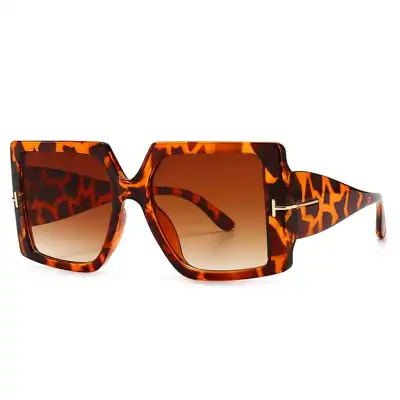 Retro Punk Style Big Square Frame Sunglasses