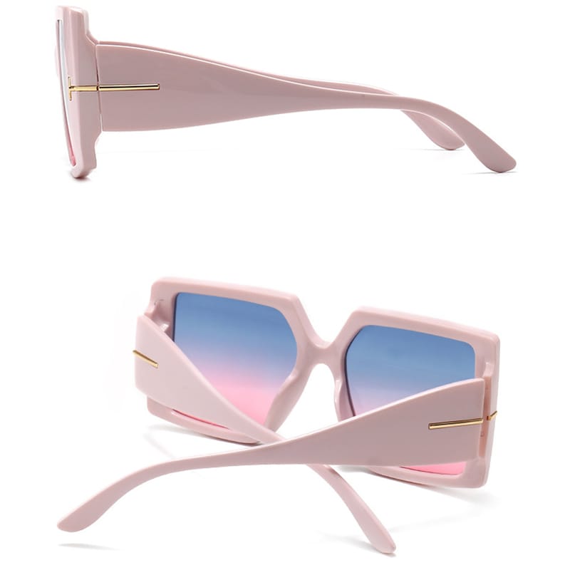 Wholesale Retro Punk Style Big Square Frame Sunglasses