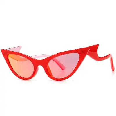Unique Cat-eye Shape Irregular Sunglasses Retro Punk