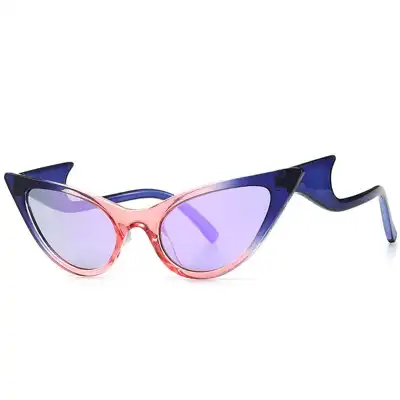 Unique Cat-eye Shape Irregular Sunglasses Retro Punk