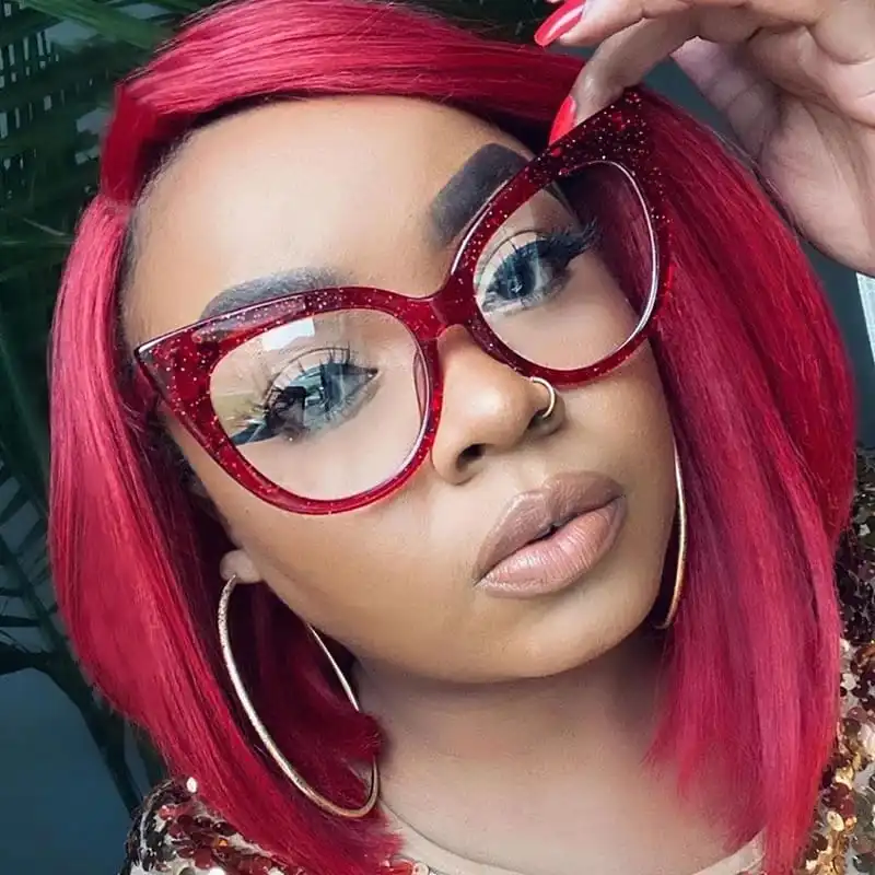 Fashion Big Frame Cat Eye Shape Sunglasses