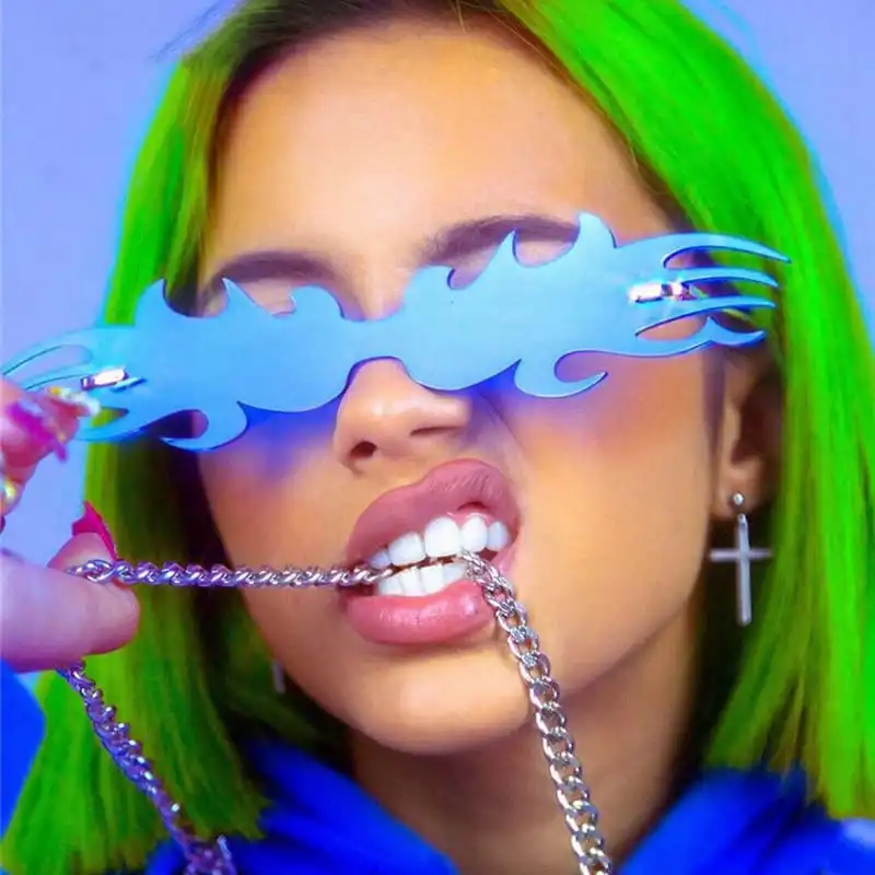 Unique Rimless Crab Shaped Sunglasses