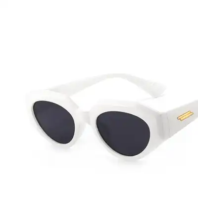 Fashion Irregular Cat-eye Shape Resin Lens Sunglasses