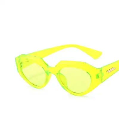 Fashion Irregular Cat-eye Shape Resin Lens Sunglasses
