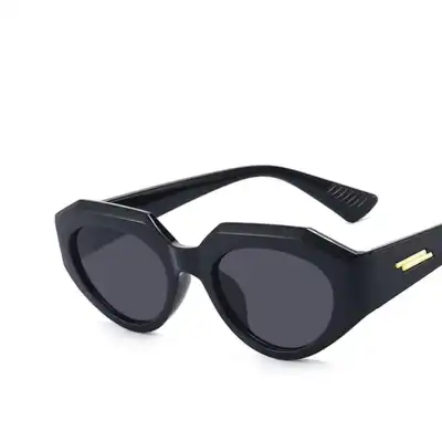 Fashion Irregular Cat-eye Shape Resin Lens Sunglasses