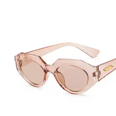 Fashion Irregular Cat-eye Shape Resin Lens Sunglasses