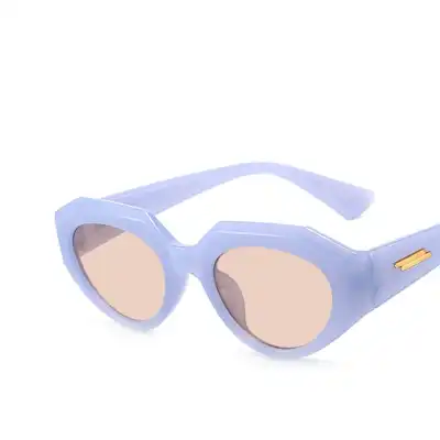 Fashion Irregular Cat-eye Shape Resin Lens Sunglasses